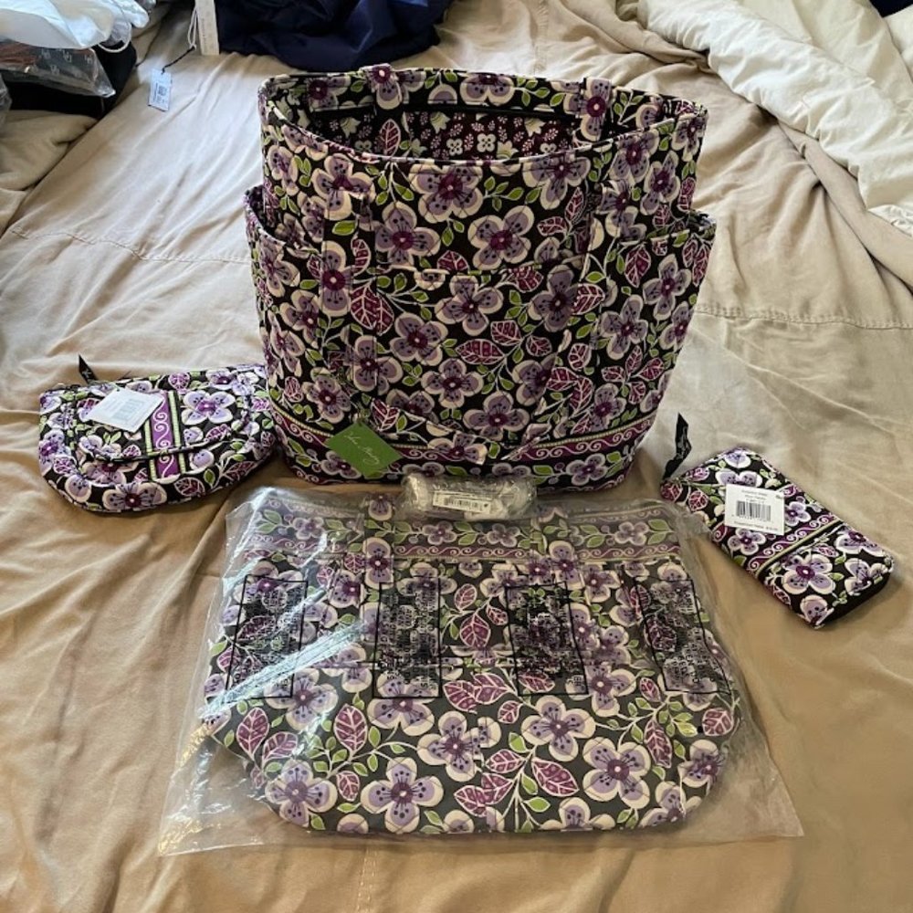 Retired Vera Bradley - Plum Petals